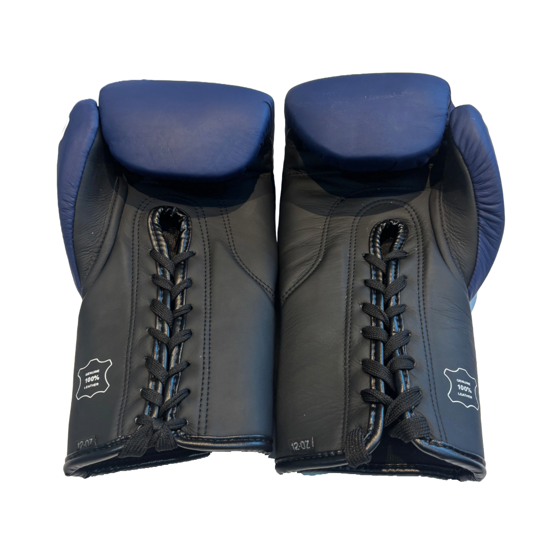 MFS boxing glove .Master Range Competition genuine leather 12oz lace up Glove image 2