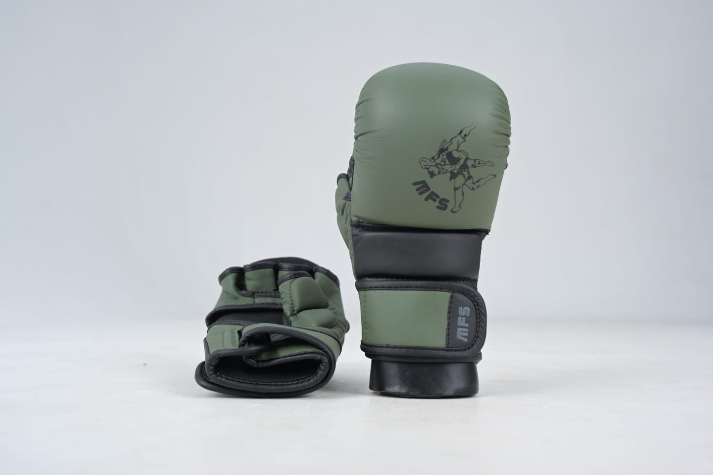 MFS MMA Genuine Leather Training Gloves 8oz Masters Range image 1