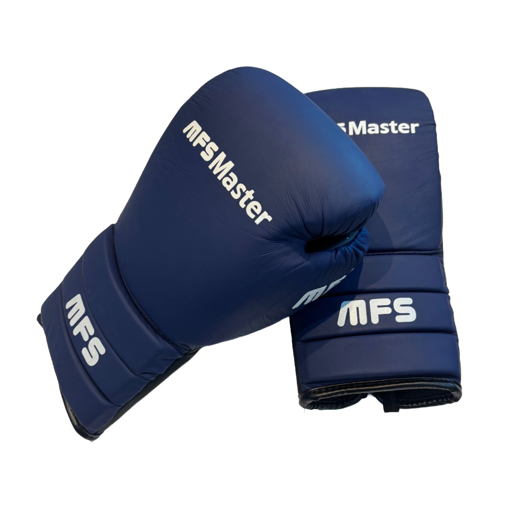 MFS boxing glove .Master Range Competition  genuine leather 12oz lace up Glove  image 0