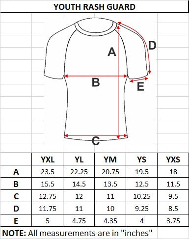 MFS Junior Rash Guard short sleeve