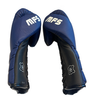 MFS boxing glove .Master Range Competition  genuine leather 12oz lace up Glove  image 3